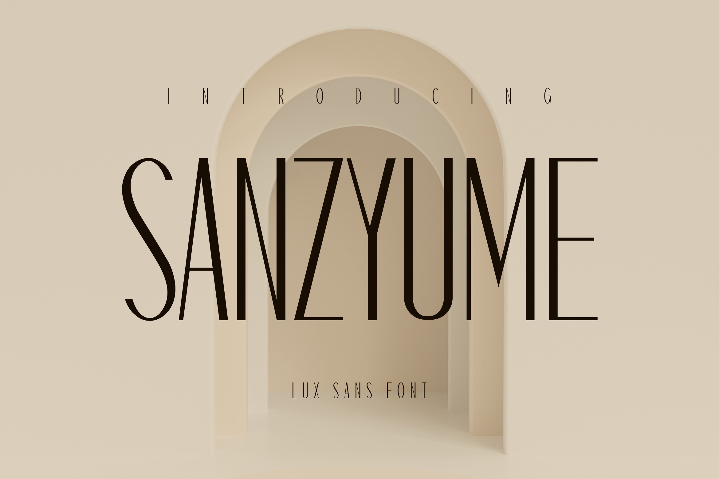 Пример шрифта Sanzyume